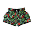 Banana Leaf Hawaiian Pattern Print Muay Thai Boxing Shorts