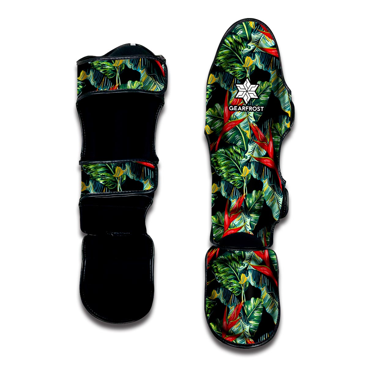 Banana Leaf Hawaiian Pattern Print Muay Thai Shin Guard