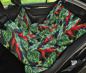 Banana Leaf Hawaiian Pattern Print Pet Car Back Seat Cover