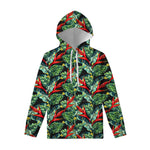 Banana Leaf Hawaiian Pattern Print Pullover Hoodie