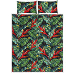 Banana Leaf Hawaiian Pattern Print Quilt Bed Set