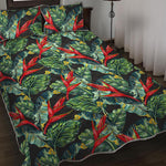 Banana Leaf Hawaiian Pattern Print Quilt Bed Set