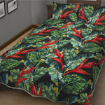 Banana Leaf Hawaiian Pattern Print Quilt Bed Set