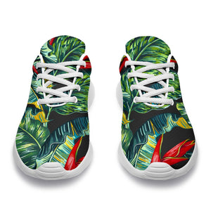 Banana Leaf Hawaiian Pattern Print Sport Shoes GearFrost