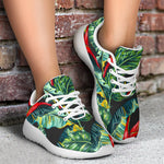 Banana Leaf Hawaiian Pattern Print Sport Shoes GearFrost