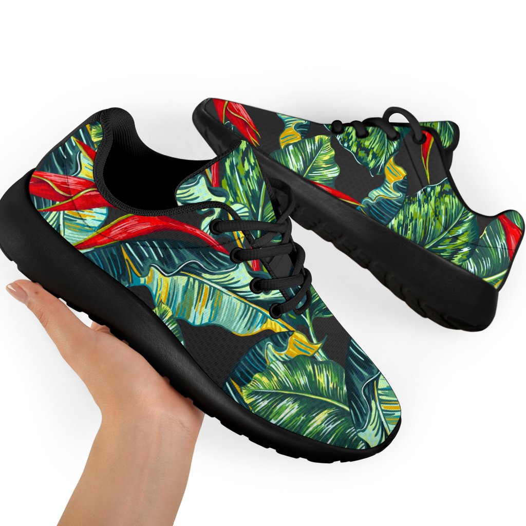 Banana Leaf Hawaiian Pattern Print Sport Shoes GearFrost