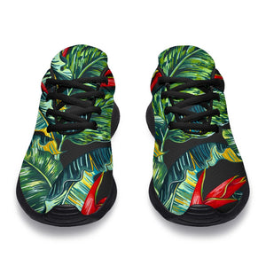 Banana Leaf Hawaiian Pattern Print Sport Shoes GearFrost