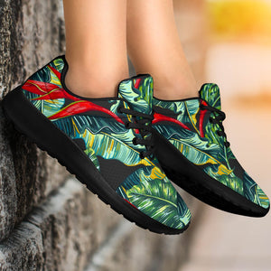 Banana Leaf Hawaiian Pattern Print Sport Shoes GearFrost