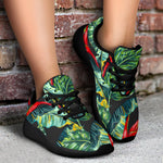 Banana Leaf Hawaiian Pattern Print Sport Shoes GearFrost