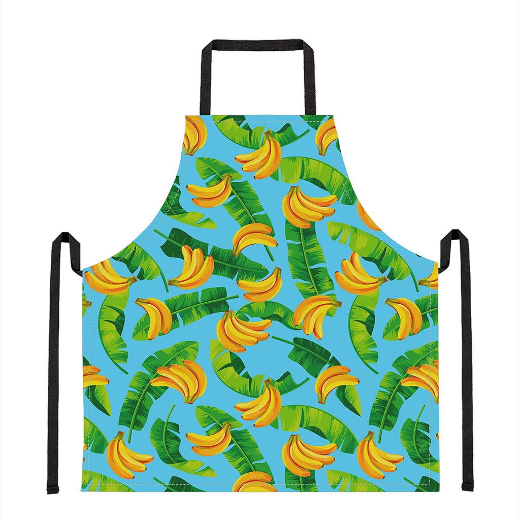 Banana Leaf Pattern Print Apron