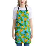 Banana Leaf Pattern Print Apron