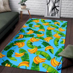 Banana Leaf Pattern Print Area Rug GearFrost