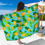 Banana Leaf Pattern Print Beach Sarong Wrap