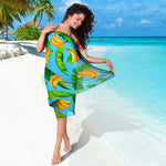 Banana Leaf Pattern Print Beach Sarong Wrap