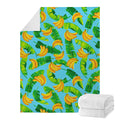 Banana Leaf Pattern Print Blanket