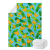 Banana Leaf Pattern Print Blanket