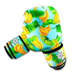 Banana Leaf Pattern Print Boxing Gloves