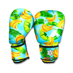 Banana Leaf Pattern Print Boxing Gloves