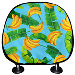 Banana Leaf Pattern Print Car Headrest Covers