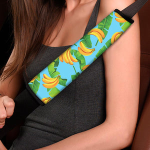 Banana Leaf Pattern Print Car Seat Belt Covers