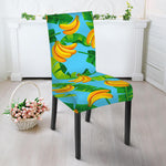 Banana Leaf Pattern Print Dining Chair Slipcover