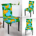 Banana Leaf Pattern Print Dining Chair Slipcover