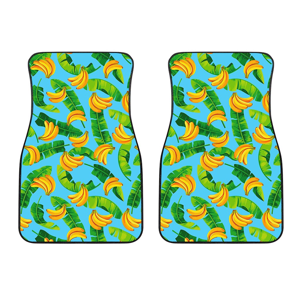 Banana Leaf Pattern Print Front Car Floor Mats