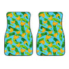 Banana Leaf Pattern Print Front Car Floor Mats