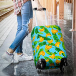 Banana Leaf Pattern Print Luggage Cover GearFrost