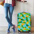 Banana Leaf Pattern Print Luggage Cover