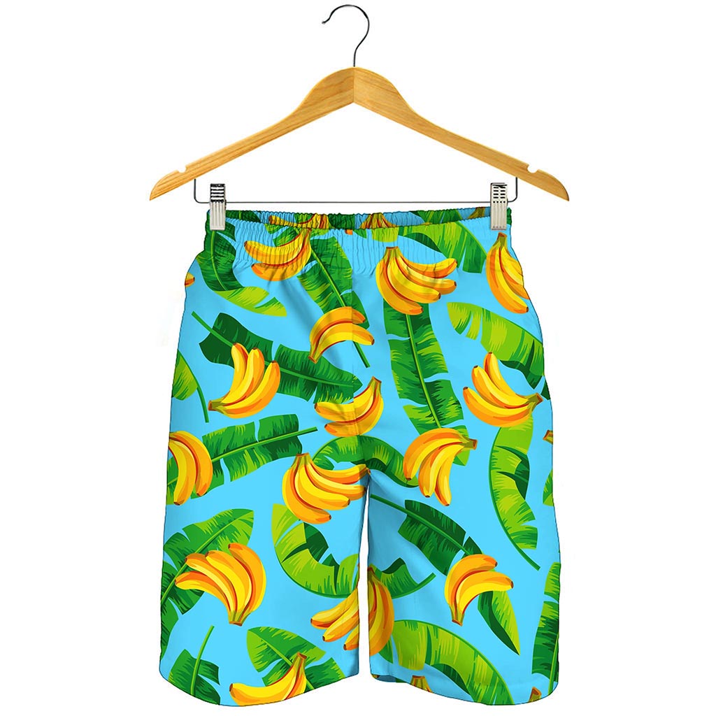 Banana Leaf Pattern Print Men's Shorts