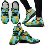 Banana Leaf Pattern Print Mesh Knit Shoes GearFrost