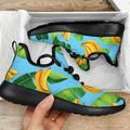 Banana Leaf Pattern Print Mesh Knit Shoes