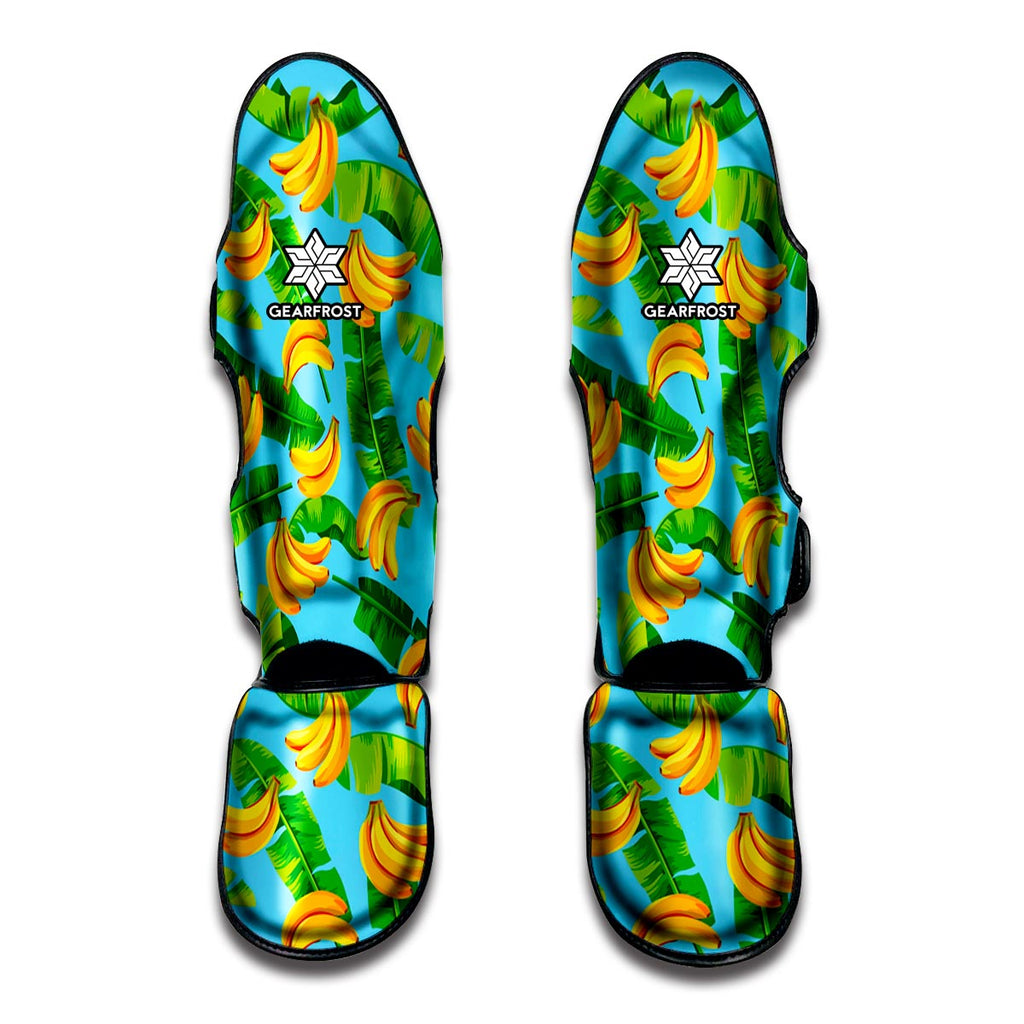 Banana Leaf Pattern Print Muay Thai Shin Guard