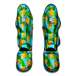 Banana Leaf Pattern Print Muay Thai Shin Guard