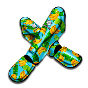 Banana Leaf Pattern Print Muay Thai Shin Guard