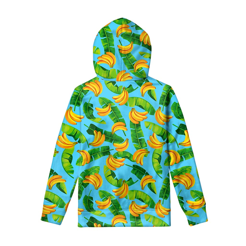 Banana Leaf Pattern Print Pullover Hoodie