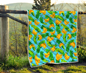 Banana Leaf Pattern Print Quilt