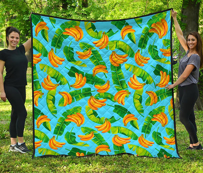 Banana Leaf Pattern Print Quilt