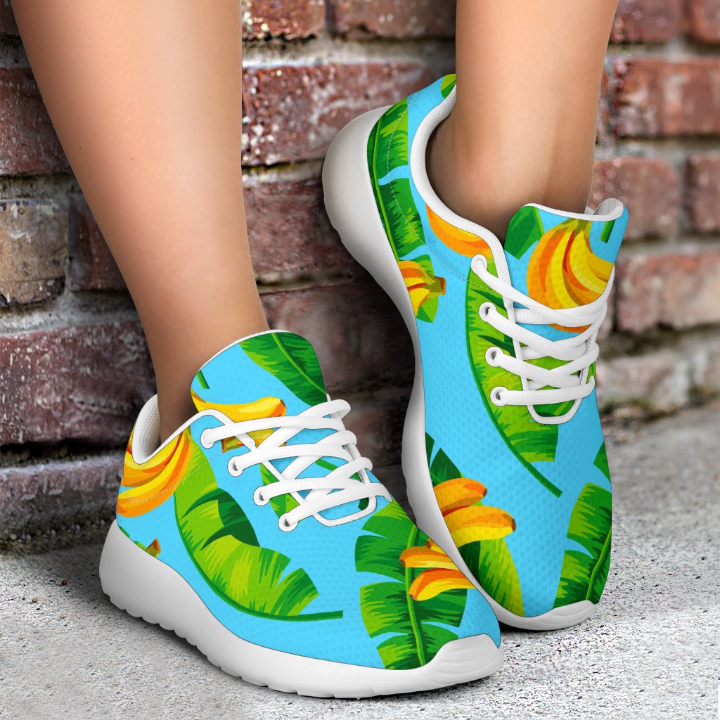 Banana Leaf Pattern Print Sport Shoes GearFrost