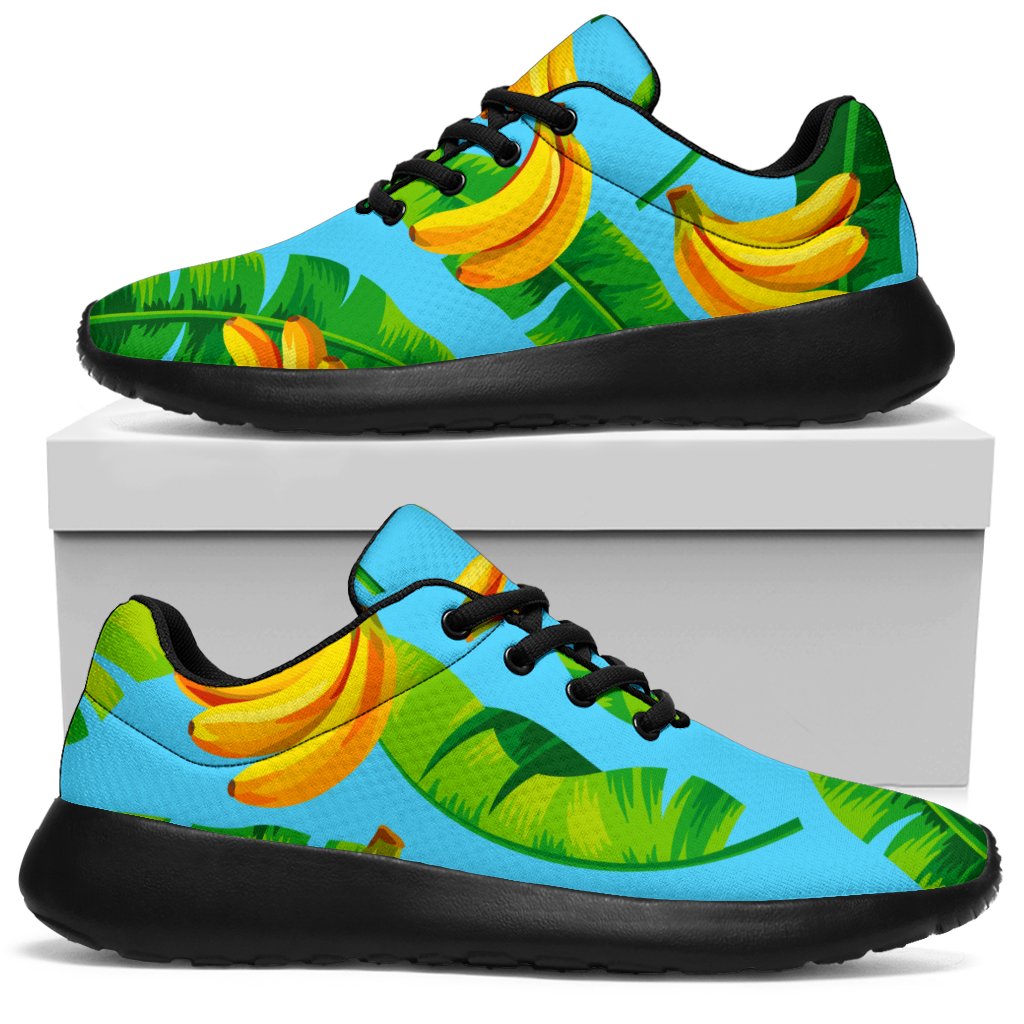 Banana Leaf Pattern Print Sport Shoes GearFrost