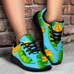 Banana Leaf Pattern Print Sport Shoes GearFrost