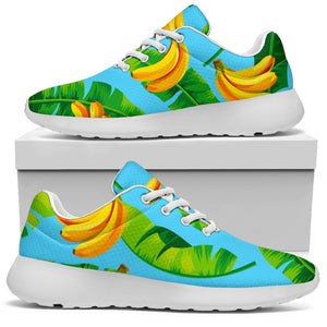 Banana Leaf Pattern Print Sport Shoes GearFrost