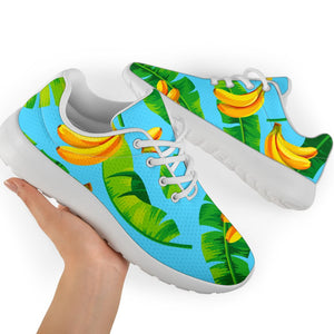 Banana Leaf Pattern Print Sport Shoes GearFrost