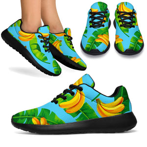 Banana Leaf Pattern Print Sport Shoes GearFrost