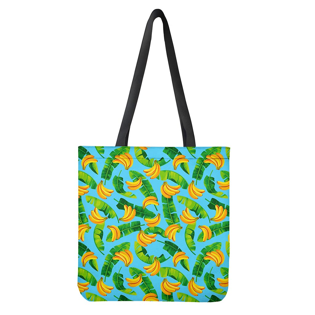 Banana Leaf Pattern Print Tote Bag