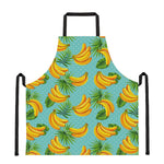 Banana Palm Leaf Pattern Print Apron