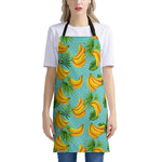 Banana Palm Leaf Pattern Print Apron