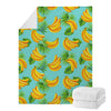 Banana Palm Leaf Pattern Print Blanket