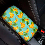 Banana Palm Leaf Pattern Print Car Center Console Cover